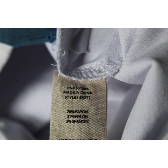 NWT Soft Surroundings Super Stretch Lattice Capri Pull On Pants Wht Plus Size 1X - Picture 9 of 13